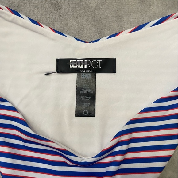 New! Beach Riot Paige striped ruffle Bikini Bottom 10012 - Picture 7 of 10